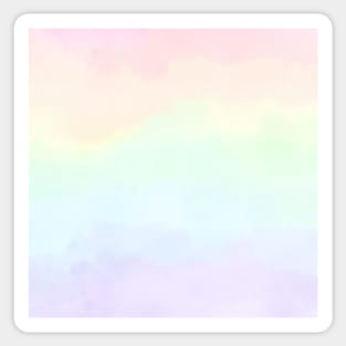 Rainbow Pastel Watercolor Gradient Sticker